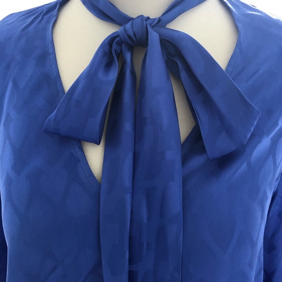 ❤️ SALONI Silk Satin Jacquard Top - Picture 8 of 14